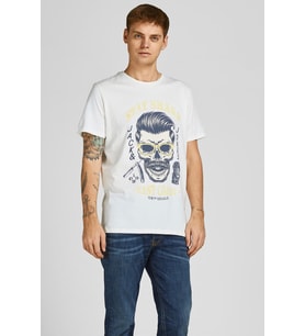 Jack & Jones Kuru Kafa Baskılı T-shirt - 12205684 (Turuncu)