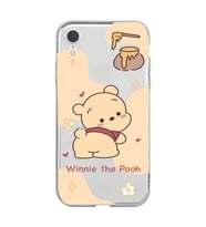 Iphone XR Uyumlu Winnie The Pooh Tasarımlı Şeffaf Telefon Kılıfı