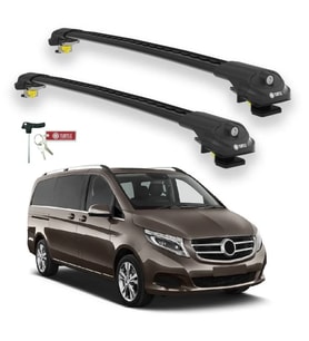 Turtle Mercedes-Benz V-Class (W447) 2015-2025 Ara Atkı Air1 Siyah