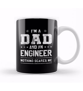 Mens Dad And Engineer Funny Fathers Gift Ideas 02 Kupa Bardak Porselen