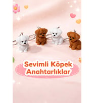 Sevimli Köpek Anahtarlık 4’lü Set