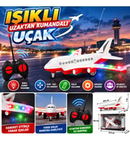 Işıklı Uzaktan Kumandalı Uçak