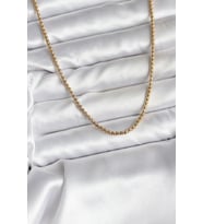 14K Gold Renk Kaplama Zincir Model CM Kadın Kolye - TJ-BKO10737