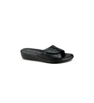 Ceyo 9863-36 Anatomik Taban Cırtlı Kadın Terlik Siyah 36-40