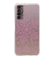 Huawei P Smart 2019  Kamera korumalı Kapak Nostalji Desen Tasarımlı  Şeffaf Kılıf