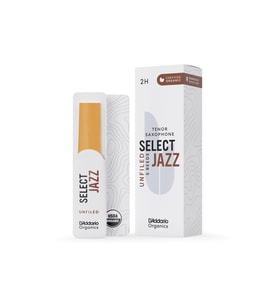 D'Addario ORRS05TSX2H Organic Select Jazz Unfiled Tenor Saksafon Kamışı No: 2 Hard (Profesyonel/Caz) - 5'li Paket Kimyasalsız Organik Tarım Sertifikalı ve Güçlü Projeksiyon