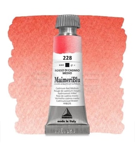 Maimeri Blu Tüp Sulu Boya 12 ml S4 No:228 Cadmium Red Medium