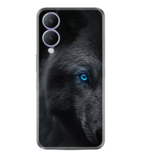 Vivo Y17S Kılıf Resimli Desenli Silikon Platinium Series Dark Wolfs 1834