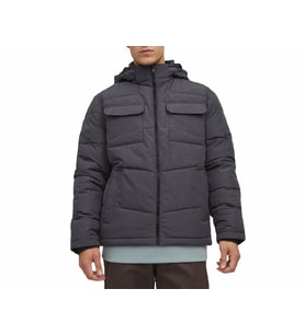 Jack Jones Jjbrady Puffer Sn Erkek Günlük Mont 12212233-DARK-GREY-MELANGE Gri