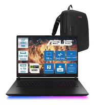 Asus Rog Strix Scar G18 G835LXG-TQ557 Intel Core Ultra 9 290HX Plus 128GB Ddr5 4tb SSD Fdos 175W RTX5090 24GB Ggdr7 18" 4K Wquxga Miniled 240Hz Gaming Laptop ROGTQ557F52 + Zettaçanta