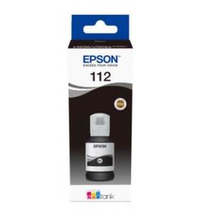 Epson 112 EcoTank Siyah Mürekkep Şişesi, 127 ml (C13T06C14A) Black