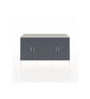 Kronos Konsol 6 Raflı 4 Kapaklı 176x59x99 Aytaşı-Antrasit/Aytaşı