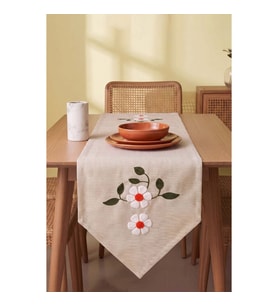 Pure Daisy Kasso Punch İşlemeli Runner 35x110 cm