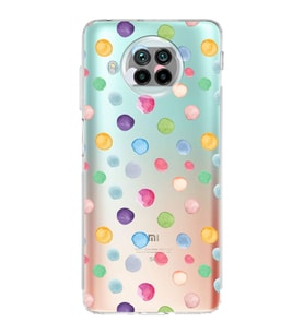 PrintiFy Xiaomi Mi 10T Lite ile Uyumlu Water Color 6  Kamera Korumalı Şeffaf  Kılıf