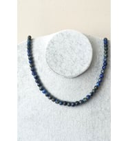 6 MM LAPİS LAZULİ DOĞALTAŞ KOLYE