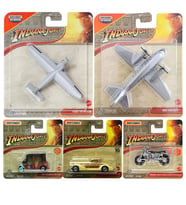 Matchbox 5 Araç İndiana Jones Set - 1936 Auburn Speedster 851, MBX Airliner, Ducati Scrambler, Ford Tri-Motor, Mbx Tangiers Tuk Tuk