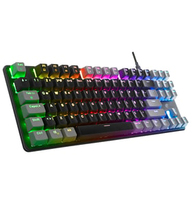 Acer eMachines EAK87 Siyah/Gri USB RGB Backlight RED SWITCH Mekanik Q 87 Tuşlu TKL Gaming Klavye