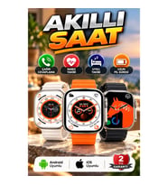 Akıllı Saat – Çağrı Cevaplama, Nabız ve Uyku Takibi, Uzun Pil Süresi, Android ve iOS Uyumlu