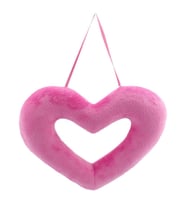 Pembe Delikli Kalp Velboa 36 cm