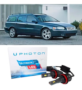 Volvo V70 Led Xenon Uzun Far Ampulü H9 Ultimate 9500 Lumens Yeni Seri Beyaz 2004-2008