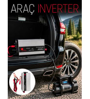 2000W Araç İnverter Aküden Güç Dönüştürücü Elektrik Üreten Taşınabilir