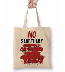 NO SANCTUARY Bez Çanta Uzun Saplı