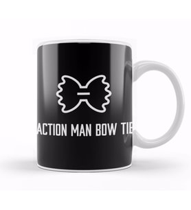 Alan Partridge Action Man Bow Tie Kupa Bardak Porselen