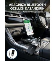 Araç Ve Ev Ses Sistemleri İçin Bluetooth Aux Adaptörü