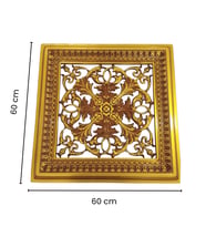 Led Döşenebilir Asma Tavan Uyumlu 60x60 Dekoratif Tavan Paneli (Kahverengi)