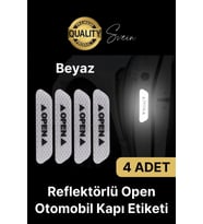Oto Sticker Yan Kapı İkaz Open Reflektörlü Yapıştırma Oto Aksesuar Binek Ticari İz Bırakmaz