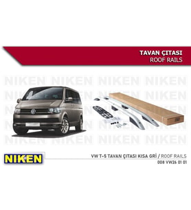 Vw Transporter T5 T6 T7 Tavan Çıtası Port Bagaj Taşıyıcı Gri Kısa