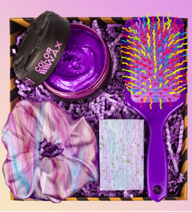 eJOYA Color Wax & Doğal Sabun & Toka & Saç Fırçası Kozmetik Hediye Seti 110891 (Mor)