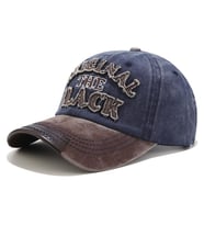 Valkyrie Original The Black Nakışlı Unisex Beyzbol Şapkası Vintage Eskitme Pamuk Ayarlanır Lacivert