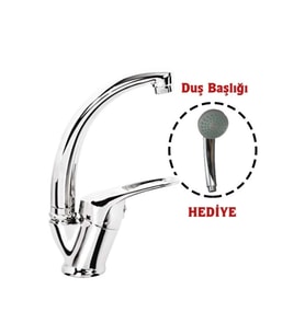 Kuğu Banyo Batarya + Duş Başlığı Hediyeli