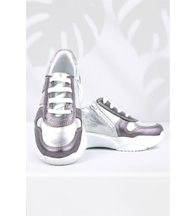 Rakerplus Hakiki Deri Platin Pembe Kalın Taban Kız Çocuk Sneakers Ayakkabı