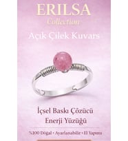 Sertifikalı İçsel Baskı Çözücü Enerji Yüzüğü – Açık Çilek Kuvars Ayarlamalı İnce Yengeç Balık Terazi (Çok Renkli)