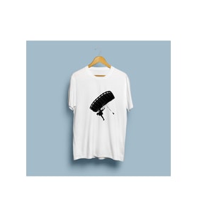 Oversize Yamaç paraşütü tasarım unisex T-shirt