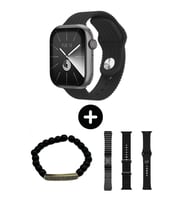 WATCH 9 SERIES SW-9 Akıllı Saat Amoled Ekran Bileklik Hediyeli (Siyah)