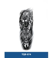 TQB-074 KAPLAN VE ASLAN DESEN GEÇİCİ KOL DÖVMESİ-TATTO