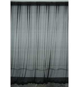 DAR ETEK SİYAH  RENK TEK KANAT Hazır dikilmiş Pileli Fon Perde 300*260 cm