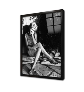Marilyn Monroe Çerçeveli Cam Tablo
