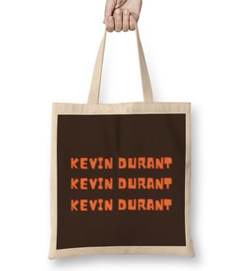Kevin Durant - Basketball Gifts Vintage Retro Rainbow Quotes For BOYS AND Dad Bez Çanta Uzun Saplı