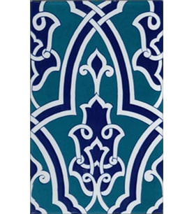 Armada Çini 25x40 Cm SP 406 Kütahya Çinisi İznik Desenli Çini Karo