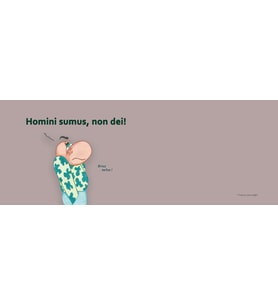 Homini sumus non dei ( İnsanız, tanrı değil ENG) Hediye Kupa Love Bug-T