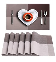 Amerikan Servis Sunum Altlığı 4 Adet Kaymaz Isıya Dayanıklı Leke Tutmaz Yıkanabilir Pvc 45 x 30 cm 4'lü Set (Çok Renkli)