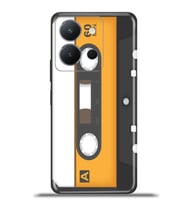 Vivo Y36 Kapak HD Renkli Dizayn Silikon Kılıf - Müzik Kaset