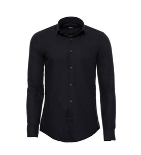 Desensiz Slim Fit Siyah Erkek Oduncu Gömlek - Wessi