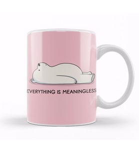 We Bare Bears Ice Bear 01 Kupa Bardak Porselen