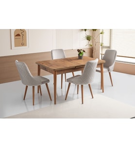 1017 MDF Mutfak Masa Takımı (Atlantik Çam)