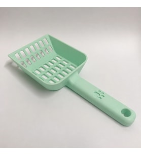 3D Baskı Kedi Kumu Küreği - Geniş Hazneli Eleme Küreği-Mint